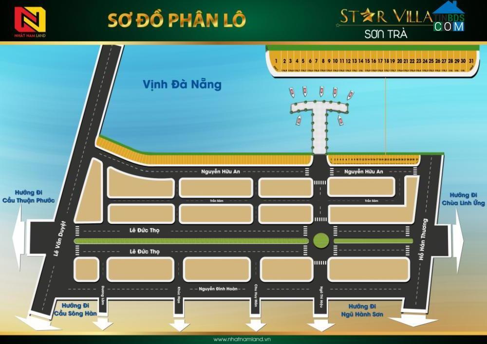 Sơ đồ phân lô dự án Star Villa Sơn Trà