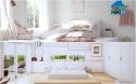 Phòng ngủ đẹp tinh tế nhờ kết hợp hài hòa ánh sáng và gam màu trắng